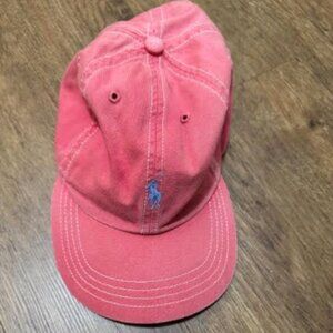 Vintage 90's Ralph Lauren Polo Baseball Hat with Rainbow Ribbon Strapback